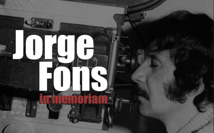 In memoriam Jorge Fons